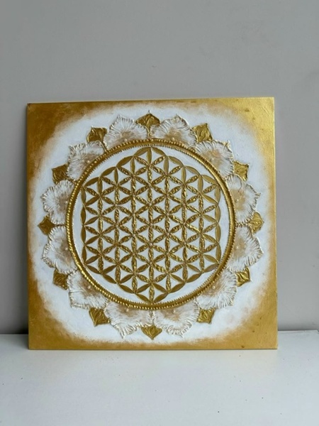 15.01 в 13.00 Мастер-класс "Мандала", паста + акрил.