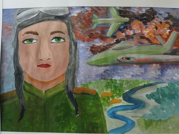 Школьная выставка детских работ «Мой папа-мой герой»