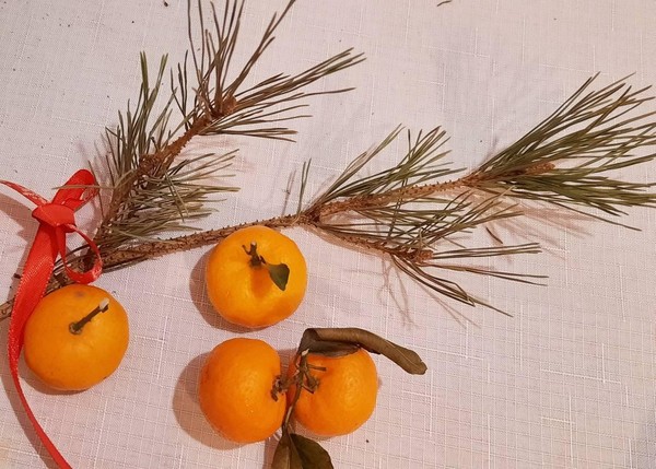 Мастер-класс «Мандарины акварелью»