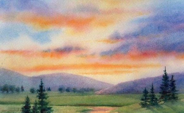 Мастер-класс «Рисунок по-сырому»