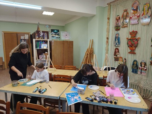 Мастер-класс по акриловой живописи «Созвездие»