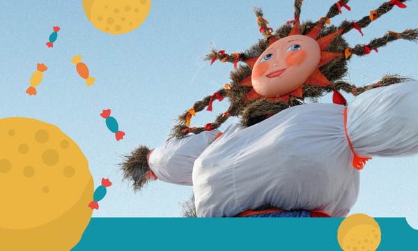 «Блинный забег» интерактивная программа для детей к Масленице