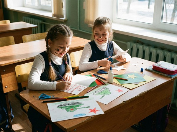 Мастер-класс «Открытка на 23 февраля»