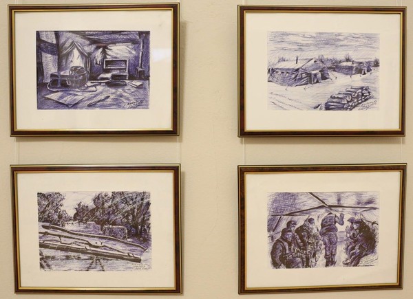 Персональная выставка рисунков «Зарисовки из-за ленточки»