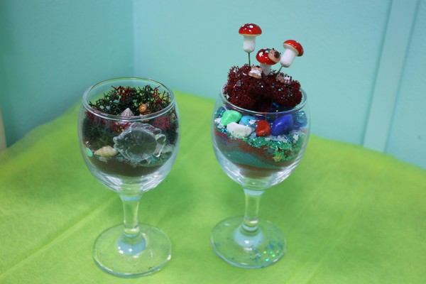 Создание мини моссариума из мха с песочной церемонией