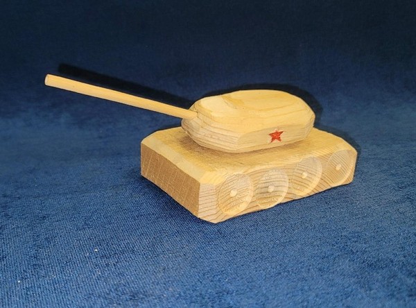 Мастер-класс по изготовлению танка из деревянных заготовок