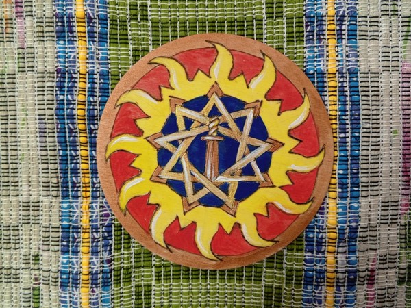 Мастер-класс по пирографии «Оберег для Защитника»