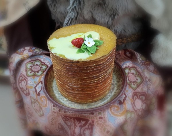 Мастер-класс по лепке из полимерной глины Кулон «Блинчики»