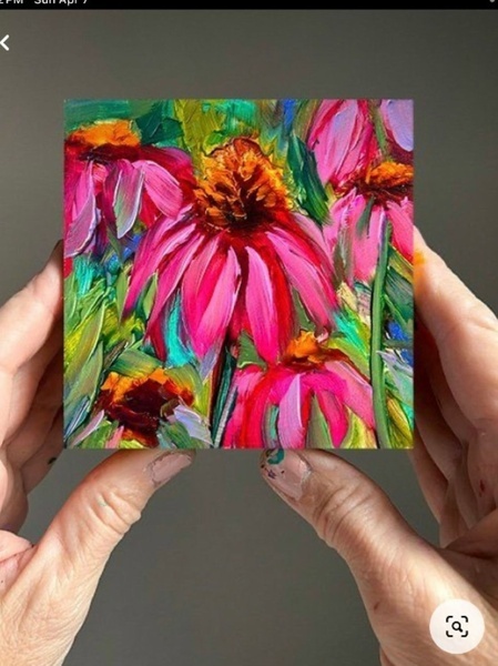 20.02 в 18.30 Мастер-класс "Мини-картина", масло/акрил.