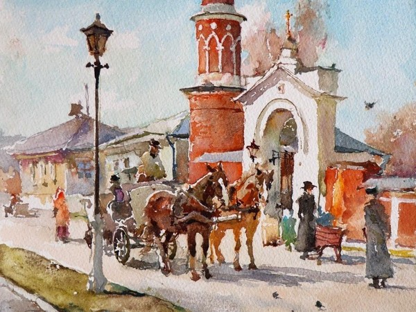 Открытие выставки акварельной живописи Сергея Алдушкина