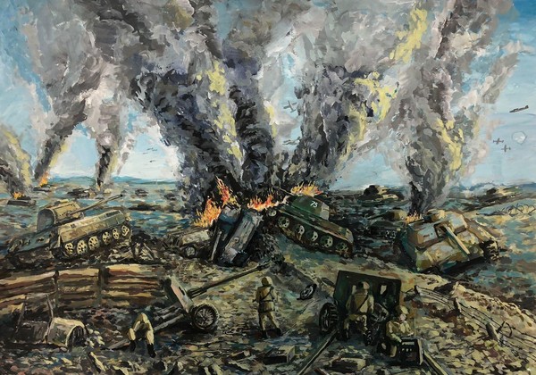 Выставка художественных работ учащихся, посвящённая Дню Защитника Отечества