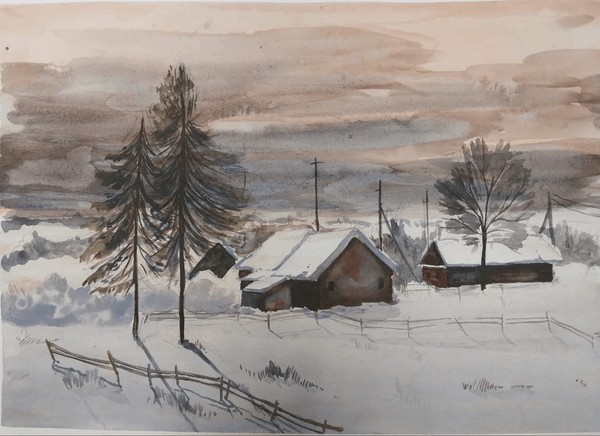 Мастер-класс «Деревенский пейзаж»