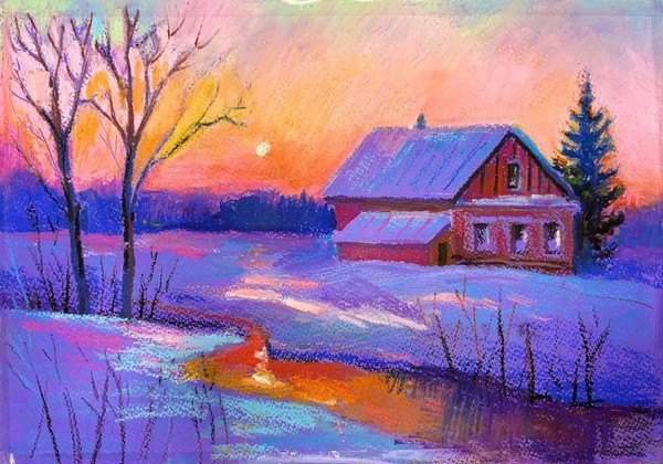 Мастер-класс «Пейзаж масляной пастелью»