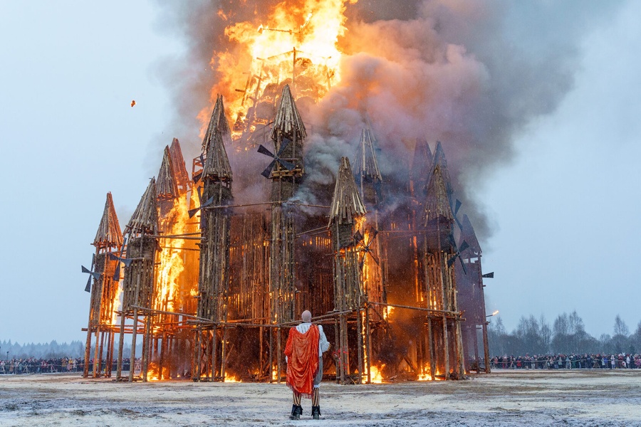 На Масленицу в Никола-Ленивце сожгут огромное сердце