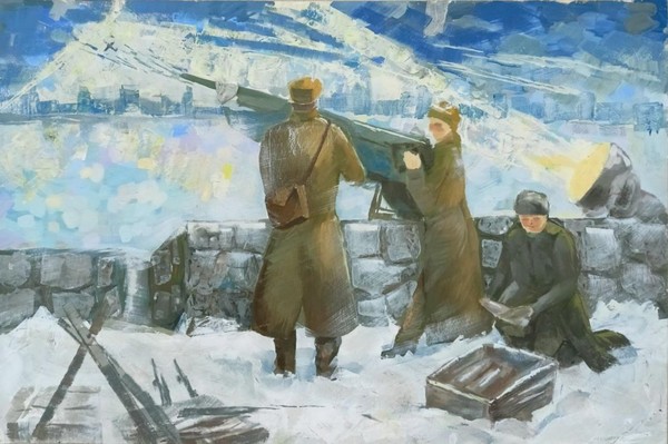 Выставка творческих работ учащихся к Дню защитника Отечества