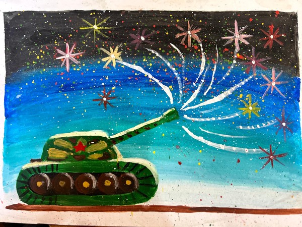 Мастер-класс по рисованию «Танк»