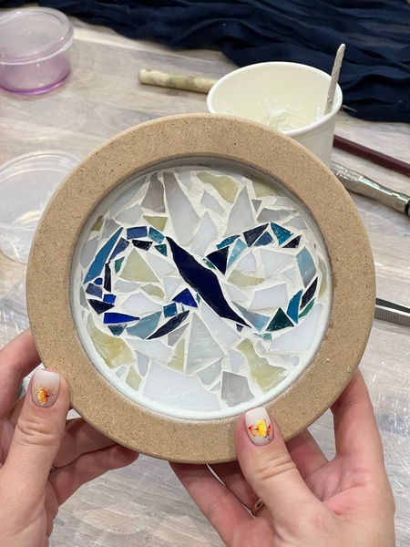 Мастер-класс «Подставка под горячее с мозаикой»