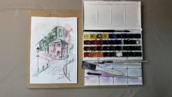 Мастер-класс «Городской пейзаж в акварели и графике»