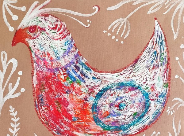 Мастер-класс «Создание работы в технике цветного граттажа. Волшебная птица»