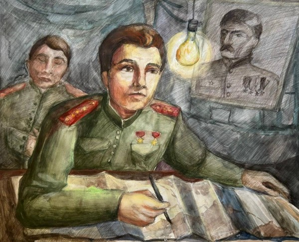 Выставка творческих работ учащихся к Дню защитника Отечества