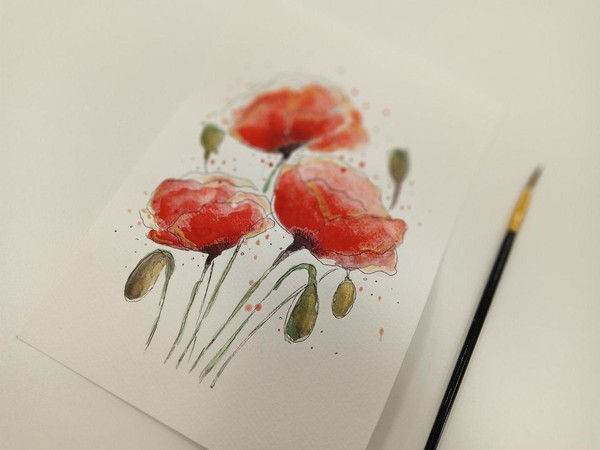 Творческий час «Картина в технике по-сырому»