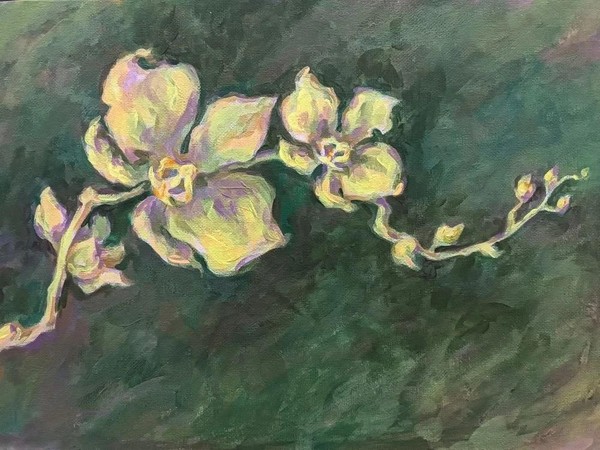 Мастер-класс «Интерьерная картина «Орхидея»