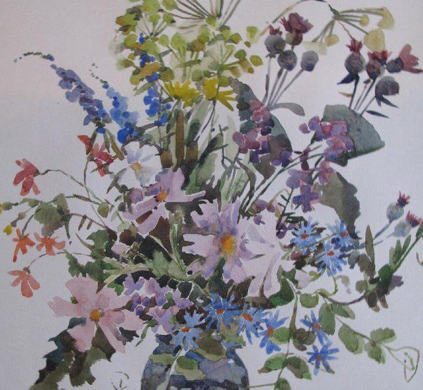 Мастер-класс по акварели «Цветы»