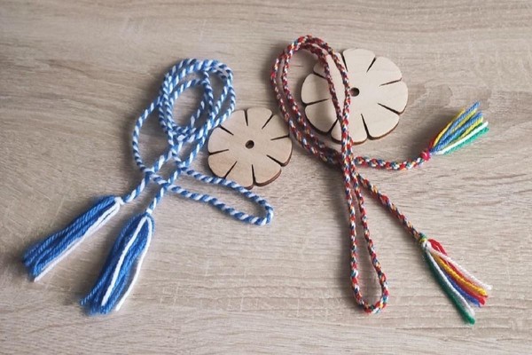 Мастер-класс «Разноцветный поясок»