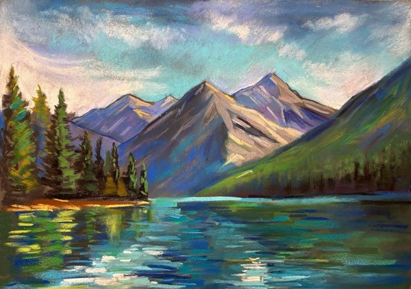 Мастер-класс «Алтайское озеро»