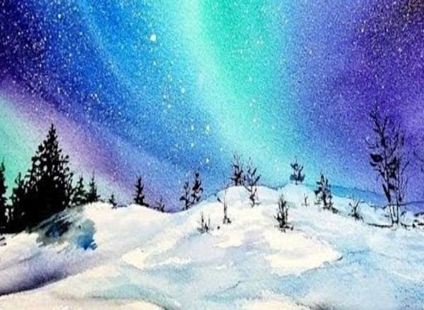 Мастер-класс «Северное сияние»