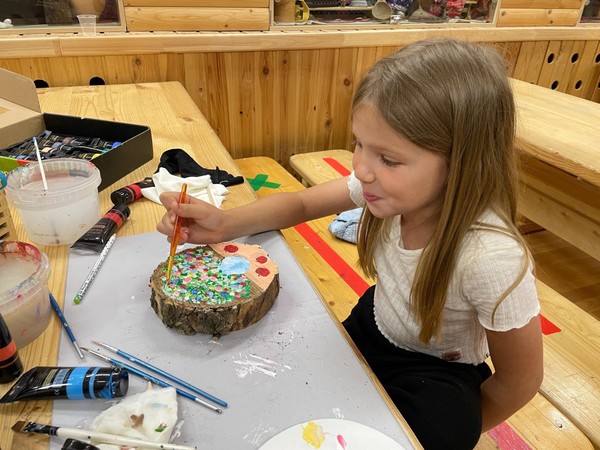 Творческая мастерская. Картина на спиле дерева