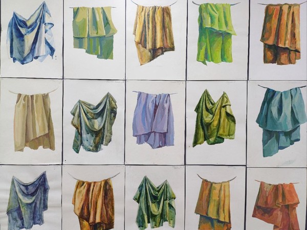 Выставка «Учебный этюд драпировки»