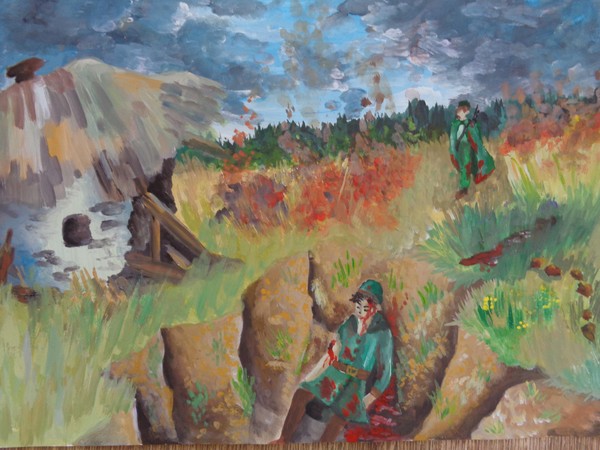 Выставка творческих работ учащихся Отделения Платных услуг ДШИ№14 «Письмо солдату»