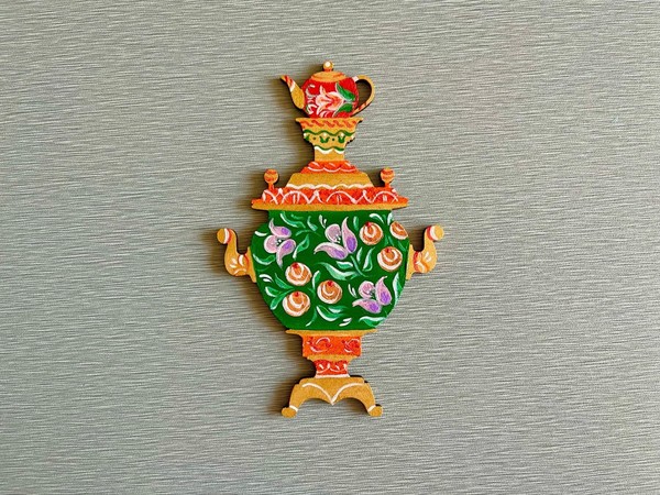 Музейное занятие по росписи деревянной заготовки «Самовар»