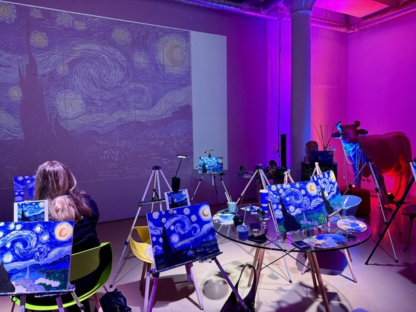 Татьяна Воробьёва. Мастер-класс по живописи «Звёздная ночь»