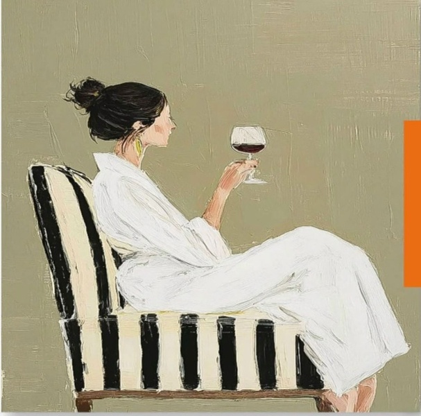 7.02 в 16.00 Мастер- класс "Девушка с бокалом", масло/акрил.