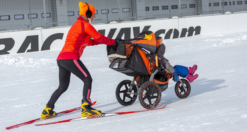 Лыжная гонка на гоночной трассе