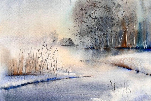 Мастер-класс «Нетрадиционная акварель»