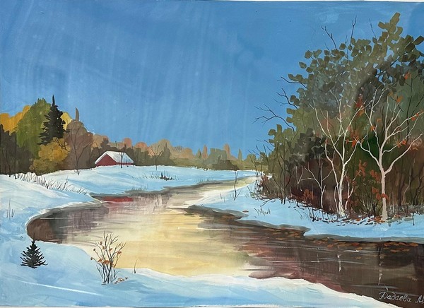 Мастер–класс «Зимняя ночь»