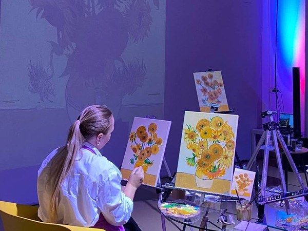 Татьяна Воробьёва. Мастер-класс по живописи «Подсолнухи»