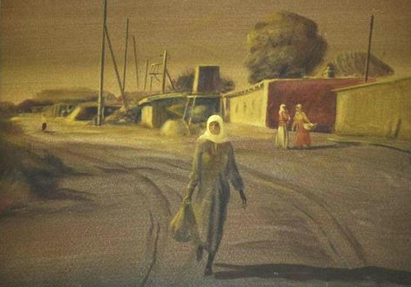 История экспоната «Акварель В.Т. Дмитриенко «Гюльчатай»