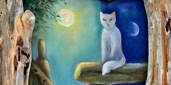 Мастер-класс по песочной графике «История белого котика»