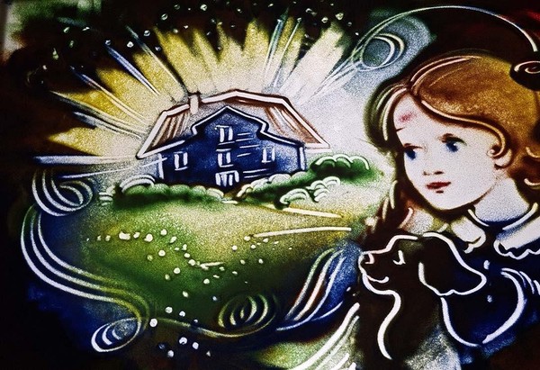 Сказка с песочной анимацией. Волшебник изумрудного города