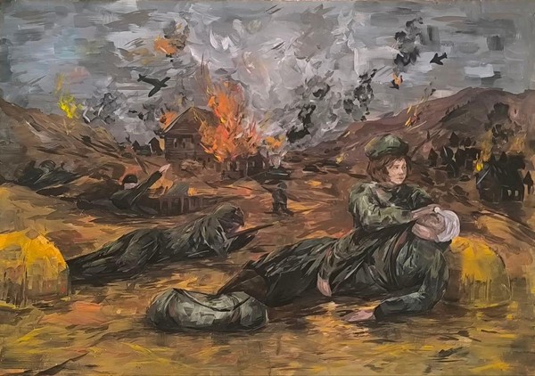 Виртуальная выставка «Защитники Отечества: взгляд юного художника»