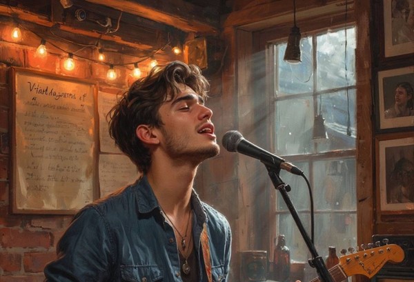 Вадик поёт свою музыку