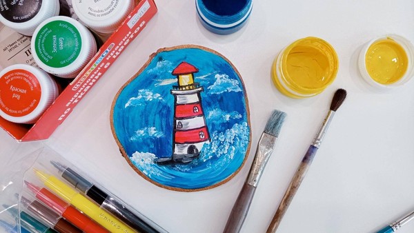 Мастер-класс «Живопись на спиле»