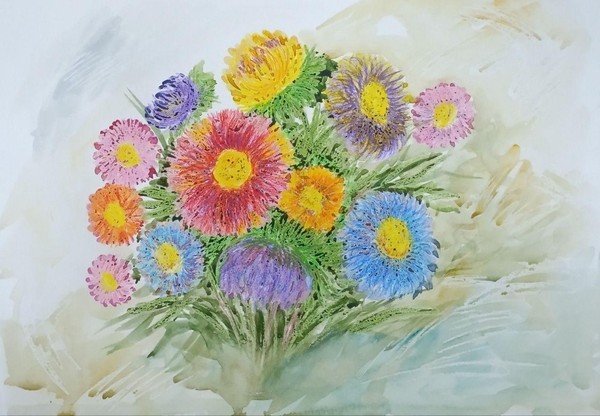 Виртуальная выставка «Букет из астр»