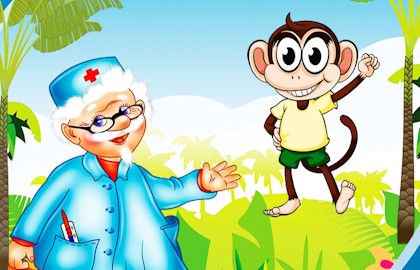 Как обезьянка доктором стала – сказки с Люсей Вороной