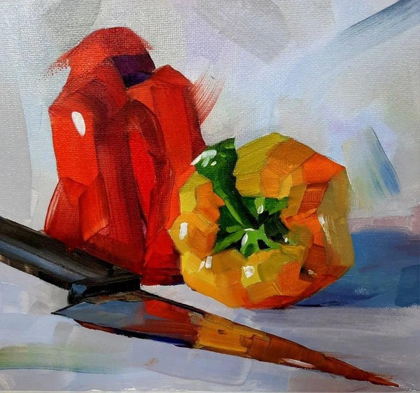 Музейное занятие «От простого к сложному. Этюд с перцами»