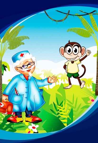 «Как обезьянка доктором стала» кукольный спектакль - сказки с Люсей Вороной